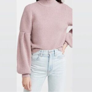 BLANK NYC $188 PRELUDE TO A KISS BALLOON SLEEVE SWEATER